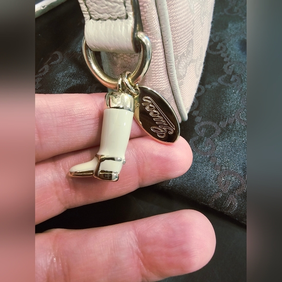 Gucci Monogram  Pochette Pink and Cream Shoulder Bag - Picture 14 of 15